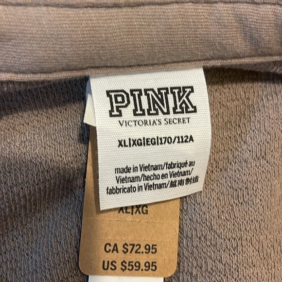 PINK Victoria's Secret Tan Button Down Shirt - Picture 5 of 6